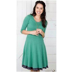 Matilda Jane Clothing with Joanna Gaines Green Pasture Dress Fit and Flare Small